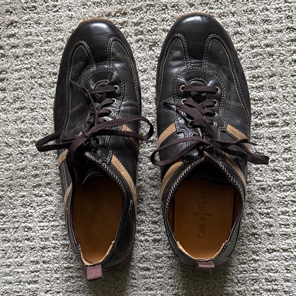 Cole Haan Men's Black and Tan Sneakers